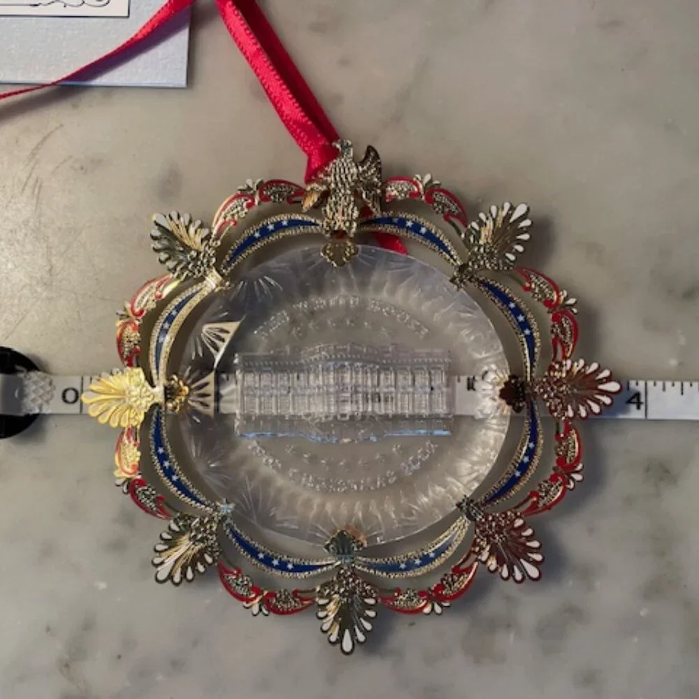 2002 White House Christmas Ornament The East Room in 1902 IOB